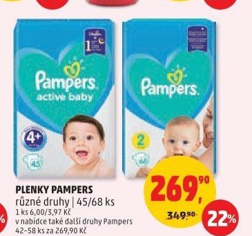 Plenky Pampers