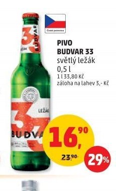 PIVO BUDVAR 33