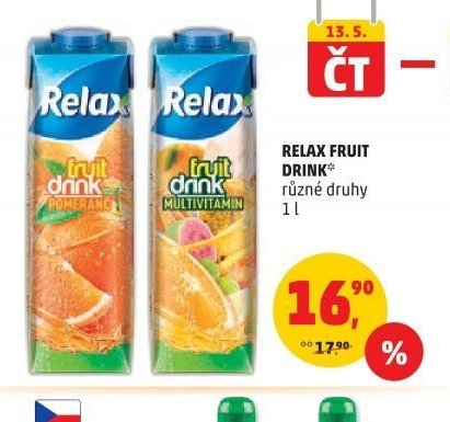 Relax Fruit Drink různé druhy 1 l
