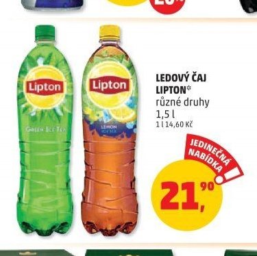 Ledový čaj Lipton různé druhy 1,5 l