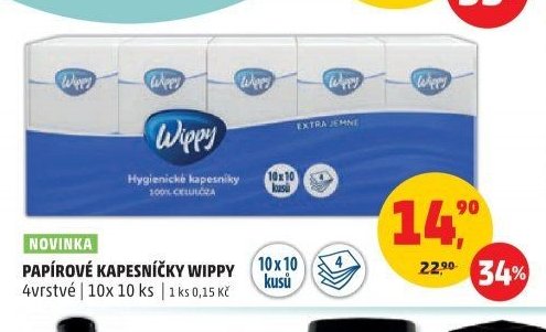 PAPÍROVÉ KAPESNÍČKY WIPPY