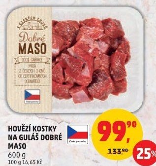 Hovězí maso na guláš Dobré maso