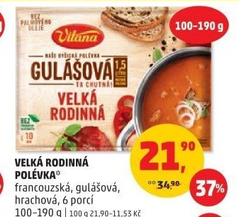 Instantní polévka Velká rodinná Vitana