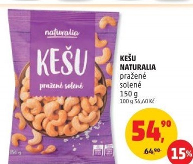 Kešu pražené Naturalia