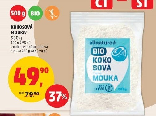 Kokosová mouka bio Allnature