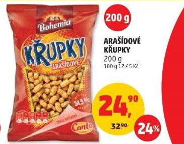 Křupky arašídové Bohemia