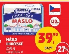 Máslo Jihočeské Madeta
