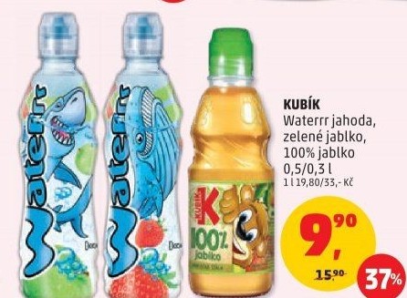 Ochucená voda Waterrr Kubík