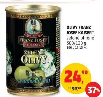 Olivy plněné Exclusive Kaiser Franz Josef