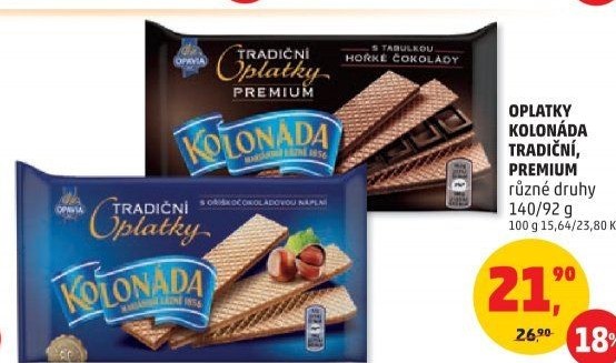 Oplatky Kolonáda Opavia