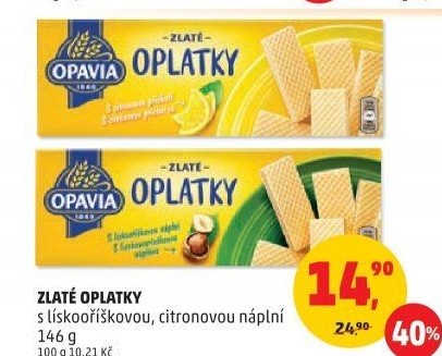 Oplatky Zlaté Opavia