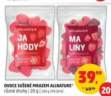 Ovoce sušené mrazem Allnature