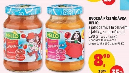 Přesnídávka ovocná Hello