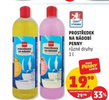 Prostředek na nádobí Penny