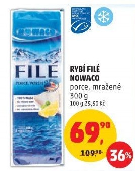 Rybí filé mražené Nowaco