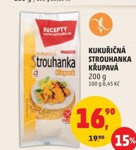 Strouhanka kukuřičná bez lepku Extrudo