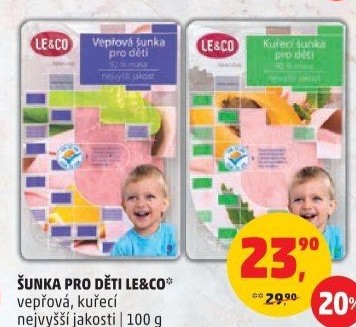 Šunka dětská vepřová nejvyšší jakosti LE&amp