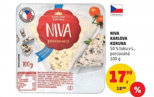 Sýr niva Karlova Koruna