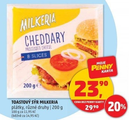 Sýr tavený toast Milkeria