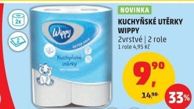 Utěrky kuchyňské 2vrstvé Wippy