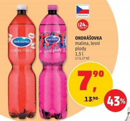 Voda ochucená Ondrášovka