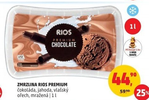 Zmrzlina ve vaničce Premium Rios