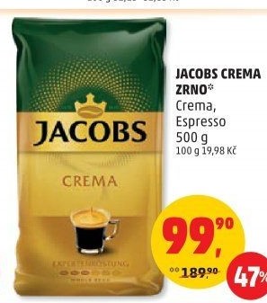Zrnková káva Crema Jacobs