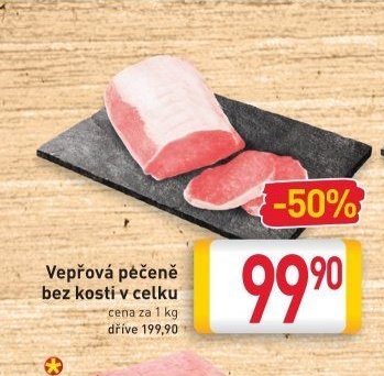 Vepřová pečeně bez kosti v celku