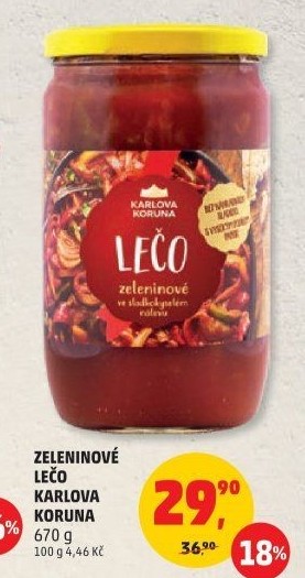 Lečo Karlova Koruna - Penny Market akcniletaky.com