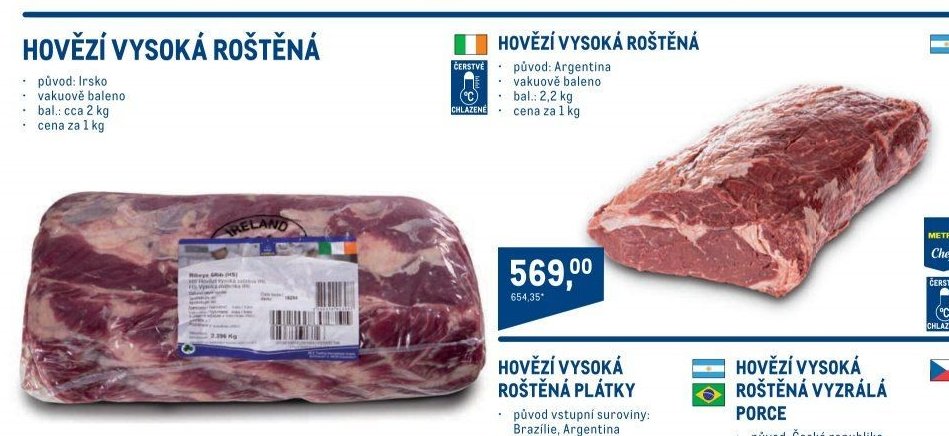 HOVĚZÍ VYSOKÁ ROŠTĚNÁ