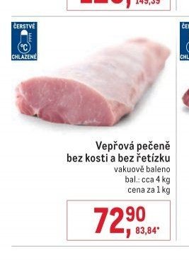 Vepřová pečeně bez kosti a bez řetízku