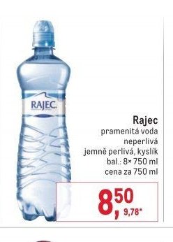Rajec pramenitá voda