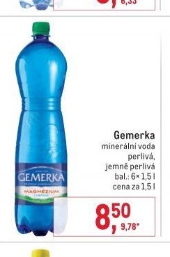 Gemerka minerální voda