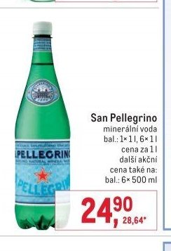 San Pellegrino minerální voda