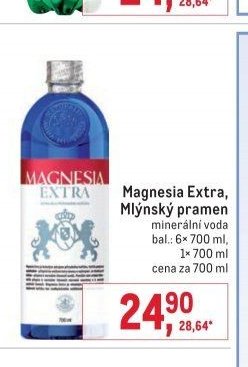 Magnesia Extra, Mlýnský pramen minerální voda