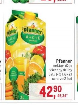 Pfanner nektar, džus
