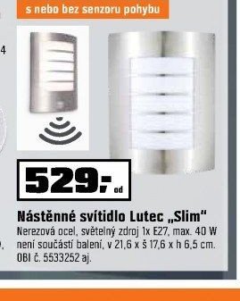 Nástěnné svítidlo Lutec Slim