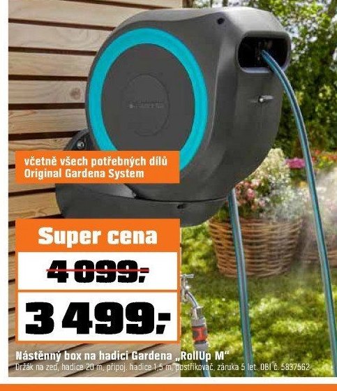 Nástěnný box na hadici Gardena „RollUp M“