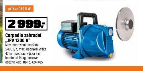 Čerpadlo zahradní „JPV 1300 B“