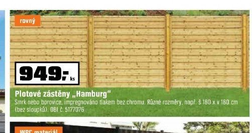 Plotové zástěny „Hamburg“
