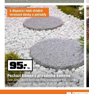 Pochozí kámen z přírodního kamene