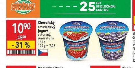 Choceňský smetanový jogurt