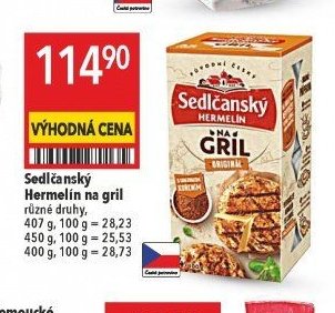 Sedlčanský Hermelín na gril