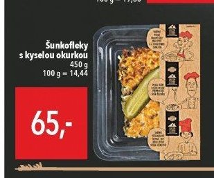 Šunkofleky s kyselou okurkou