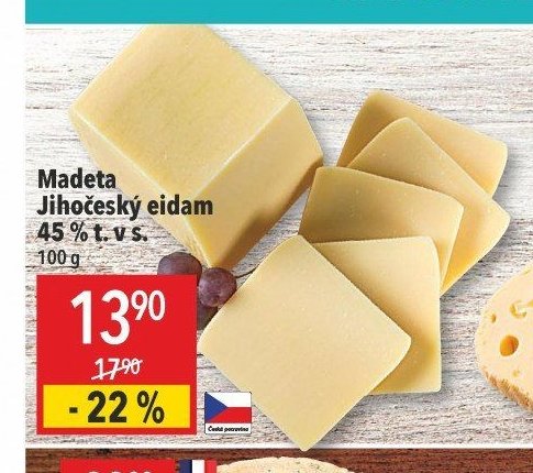 Madeta Jihočeský eidam