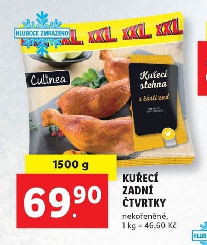 Kuřecí zadní čtvrtky