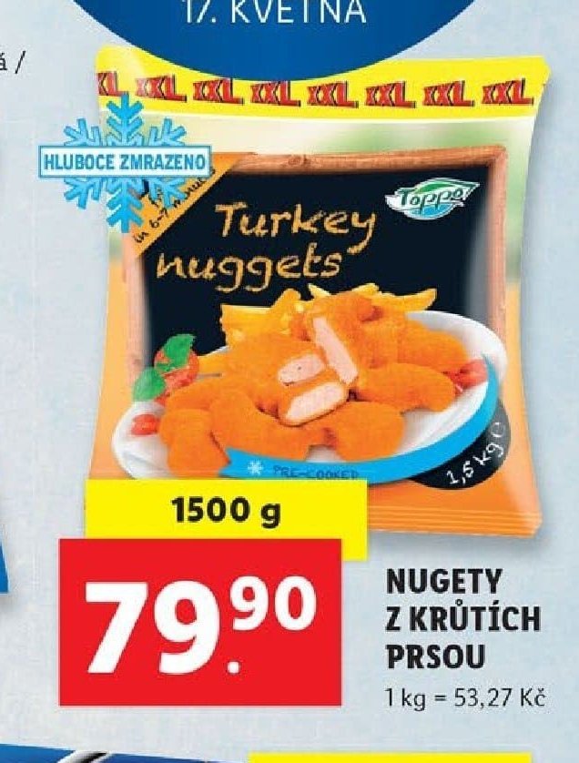 Nugety z krůtích prsou