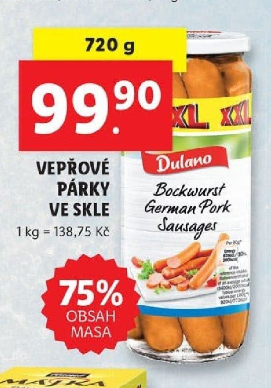 Vepřové párky ve skle