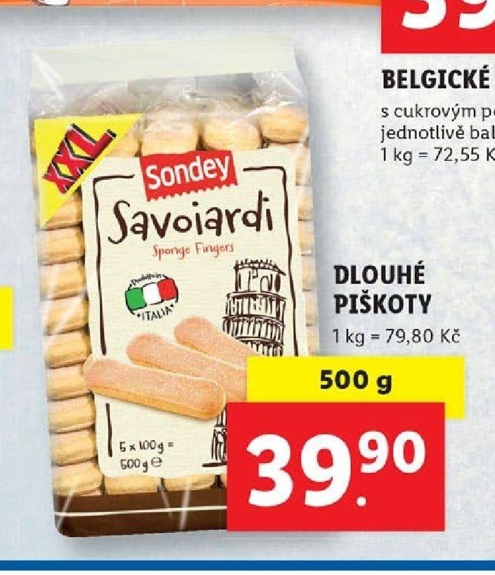 Dlouhé piškoty
