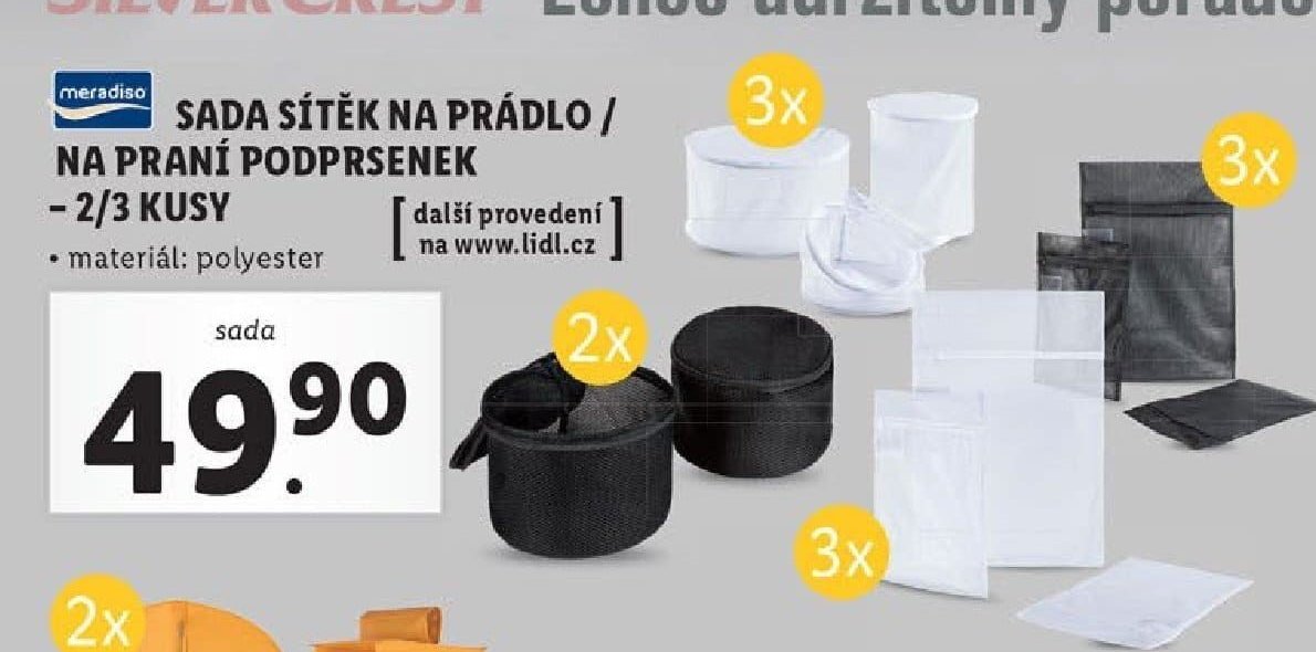 SADA SÍTĚK NA PRÁDLO / NA PRANÍ PODPRSENEK - 2/3 KUSY